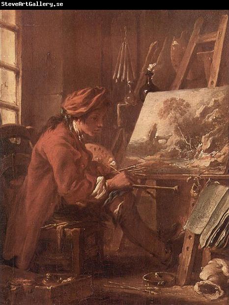 Francois Boucher Le Peintre dans son atelier